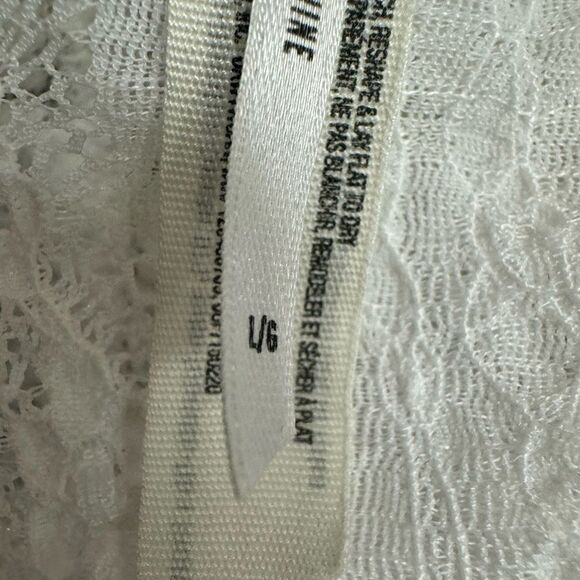 Free People Intimately White Lace Bandeau Bra Bralette size L - Picture 4 of 5